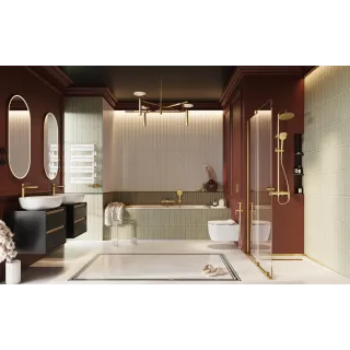 Excellent Ortigo profil poszerzający kabiny, 10mm, grafit szczotkowany KAEX.5090.AB