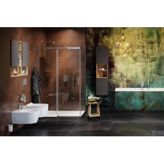 Excellent Tuto szafka wisząca wnękowa z frontem lewa 40x80 cm, dąb/szary MLEX.0105.400.BLGR