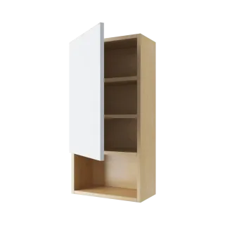 Excellent Tuto szafka wisząca wnękowa z frontem lewa 40x80 cm, dąb/biały połysk MLEX.0105.400.BLWH