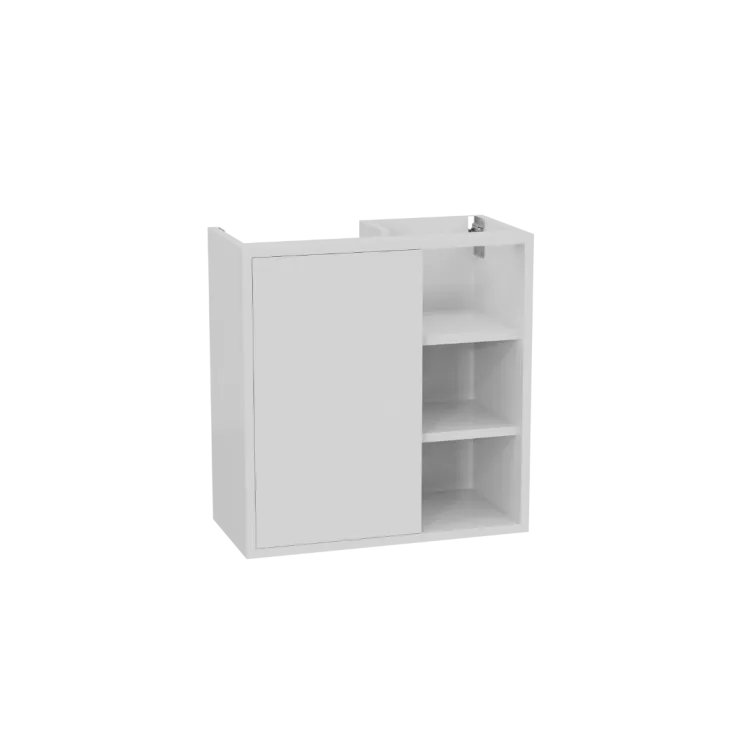 Excellent Ness szafka wisząca 57 cm podumywalkowa lakierowana, biały połysk MLEX.8201.600.WH