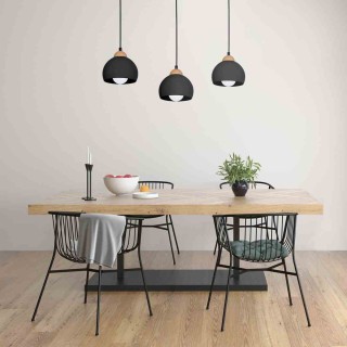 Lampa wisząca DAMA BLACK 3xE27 MLP6550