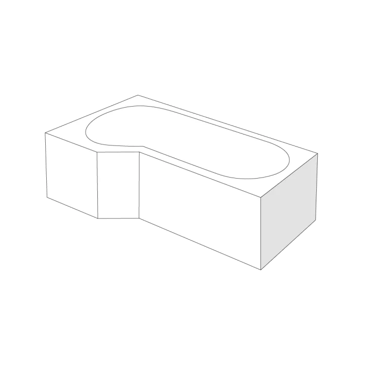 Excellent Izi System obudowa do wanny Be Spot boczna lewa/prawa, bialy połysk OBEX.BSB.16WH