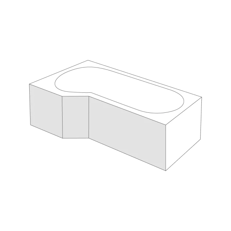 Excellent Izi System obudowa do wanny Be Spot czołowa lewa, bialy połysk OBEX.BSL.16WH