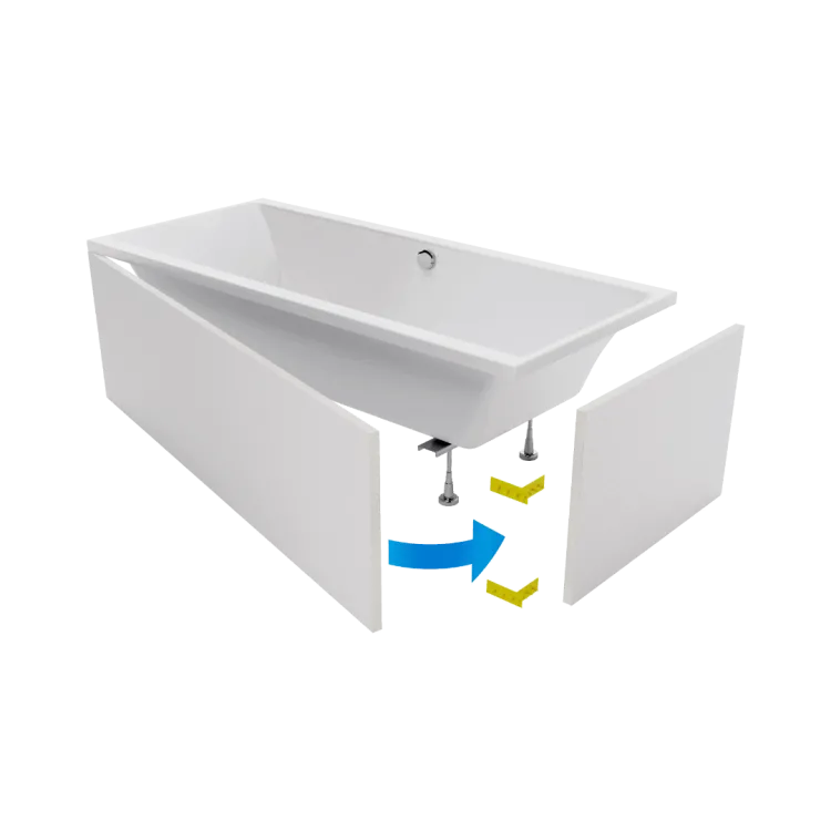 Excellent Flex obudowa do zabudowy wanny płytkami , 200 cm OBEX.P.20X90WH