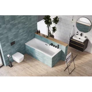 Excellent Flex obudowa do zabudowy wanny płytkami , 180 cm OBEX.P.18X85WH