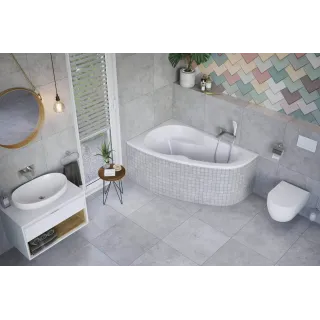 Excellent Flex obudowa do zabudowy wanny narożnej płytkami OBEX.N.250WH