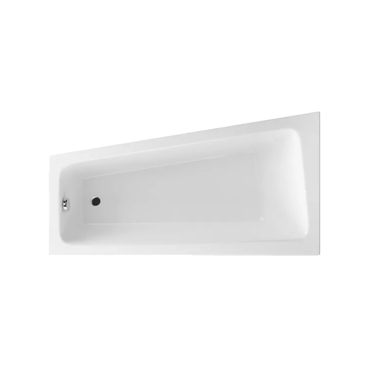 Excellent Ava Side wanna narożna 150x80 cm lewa, biały połysk WAEX.AVL15WH