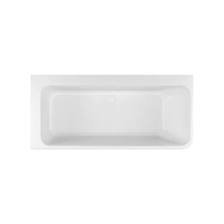 Excellent Lila 2.0 wanna prostokątna 160x73 cm narożna lewa, biały połysk WAEX.LIL2.160L.WHN