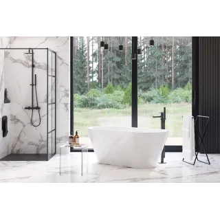 Excellent Holi 2.0 wanna owalna 170x76 cm wolnostojąca, biały połysk WAEX.HOL2.17WH