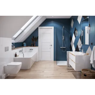 Excellent Lila 2.0 wanna prostokątna 160x73 cm narożna prawa, biały połysk WAEX.LIL2.160P.WHN