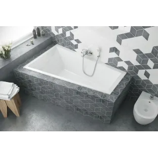 Excellent M-Sfera Slim wanna narożna 160x95 cm lewa, biały połysk WAEX.MSL16WHS