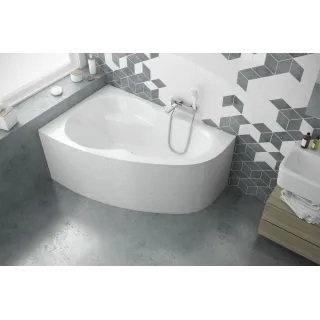 Excellent Newa Plus wanna narożna 150x95 cm lewa, biały połysk WAEX.NEL15WH