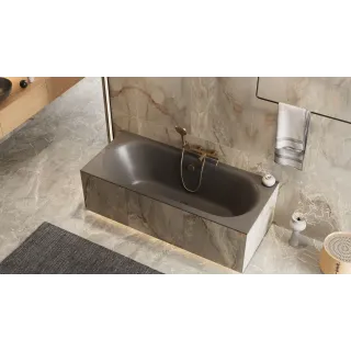 Excellent Oceana Slim wanna prostokątna 180X80 cm, szary mat WAEX.OCE18GRMS