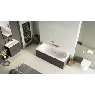 Excellent Oceana Slim Mono wanna prostokątna 180X80 cm biały połysk WAEX.OCM.180.80WHS