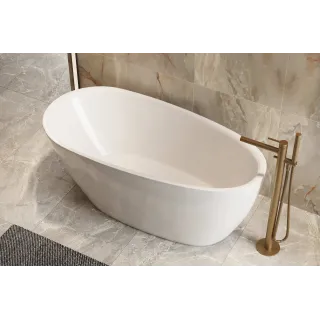 Excellent Olia 2.0 wanna owalna 150x73 cm wolnostojąca, biały połysk WAEX.OLI2.15WH