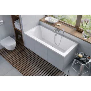 Excellent Pryzmat wanna prostokątna 150x75 cm biały połysk WAEX.PRY15WH