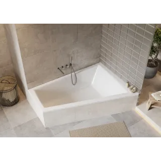 Excellent Wanna Sfera Maxi Slim narożna 180x130 cm prawa biały połysk WAEX.SMP18WHS