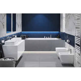 Excellent Wave Slim wanna prostokątna 130X70 cm biały połysk WAEX.WAV13WHS