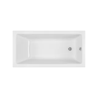 Excellent Wave wanna prostokątna 160x80 cm biały połysk...