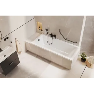 Excellent Savia wanna prostokątna 170x75 cm, biały połysk WANL.SAV170.75WH