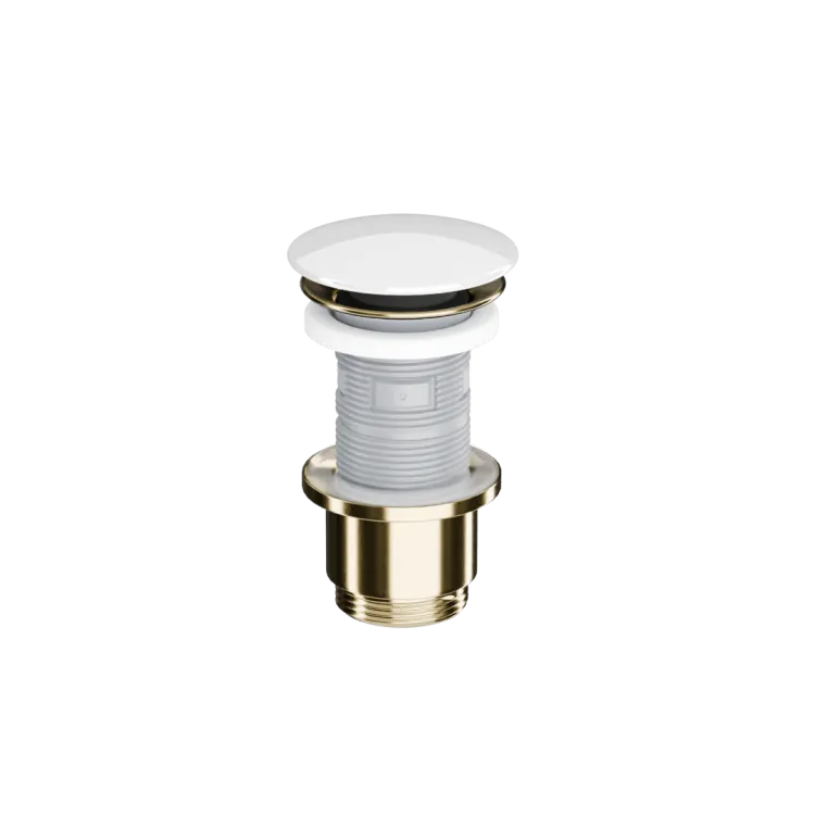 Excellent Design Korek klik-klak umywalkowy, korpus złoty połysk, pokrywa ceramiczna biała ARIN.1485.K.01.WHGL