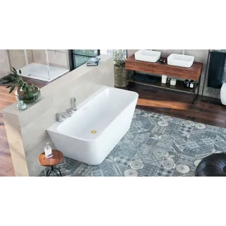 Excellent Korek klik-klak do wanien wolnostojących czyszczony od góry, złoty szczotkowany ARIN.3485.01GB