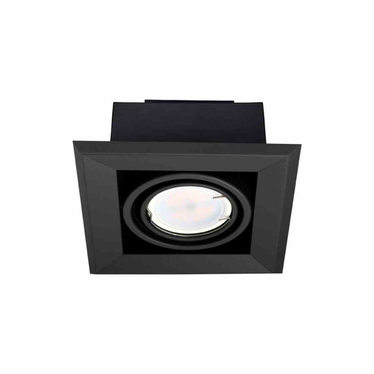 LAMPA PODTYNKOWA BLOCCO CZARNA 1x7W GU10 LED ML472