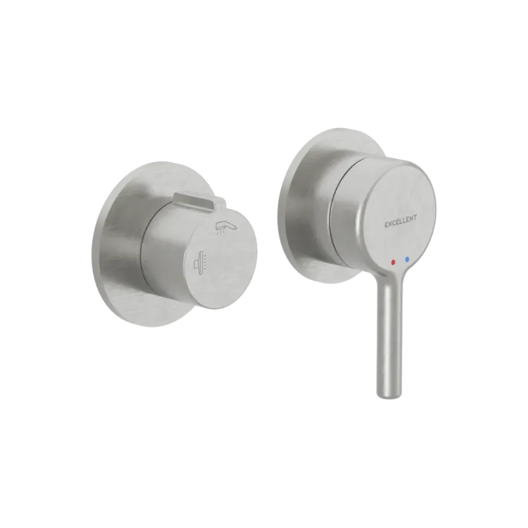 Excellent PI Bateria wannowo-prysznicowa podtynkowa, 2 funkcyjna, nikiel szczotkowany AREX.1240.02NB