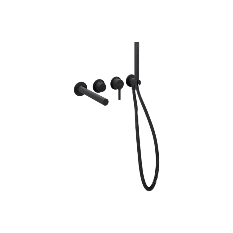 Excellent Pi Zestaw prysznicowo-wannowy podtynkowy , 2 funkcyjny, czarny mat AREX.1252.K.01BL