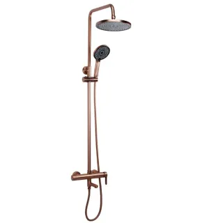 Rea ZESTAW NATRYSKOWY ARCOS MIEDŹ SZCZOTKOWANA REA-P8715