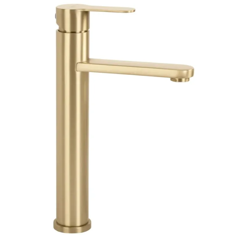 Rea BATERIA UMYWALKOWA ARCOS ZŁOTA SZCZOTKOWANA WYSOKA REA-B6972