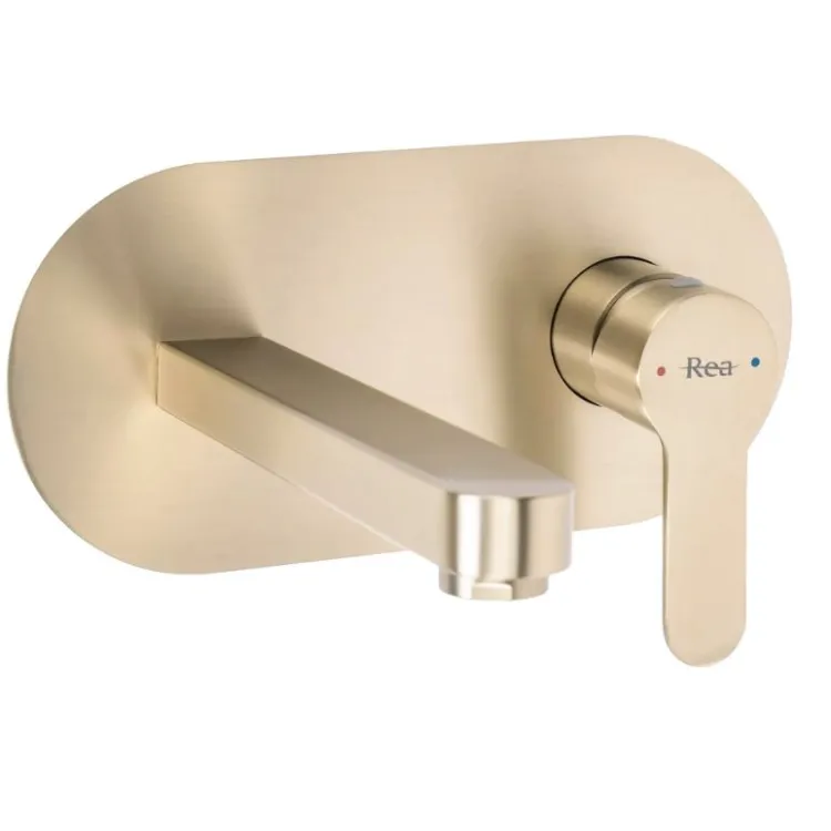 Rea BATERIA UMYWALKOWA PODTYNKOWA ARCOS ZŁOTA SZCZOT REA-B6977