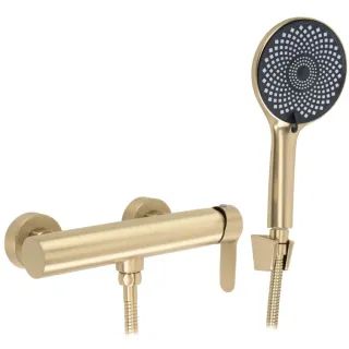 Rea BATERIA PRYSZNICOWA ARCOS ZŁOTA SZCZOTKOWANA REA-B6980