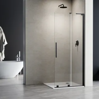 Invena KABINA WALK-IN PRZESUWNA 90 CM, TRANSP 8 MM,...
