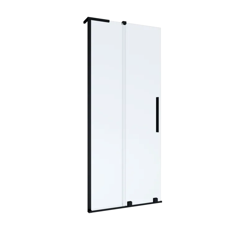 Invena KABINA WALK-IN PRZESUWNA 120 CM, TRANSP 8 MM, CZARNY AK-21-121-Q