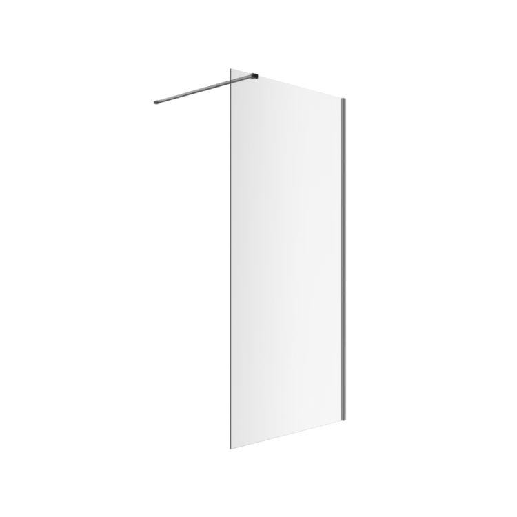 Excellent Vidoq walk-in ścianka prysznicowa prosta 90x200 cm, powłoka Clean Control, grafit szczotkowany KAEX.1506.900.LP.AB