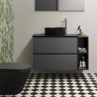RAK Ceramics FEELING Resort Miska WC podwiesz. Rimless 52x36 cm czarny mat (504) RST23504K
