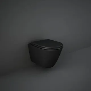 RAK Ceramics FEELING Resort Miska WC podwiesz. Rimless 52x36 cm czarny mat (504) RST23504K