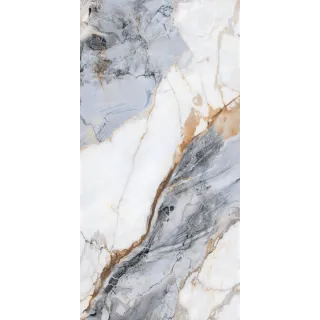 Egen Malie Aqua 60x120 cm gres niebiesko-biały marmur (1.44) Połysk