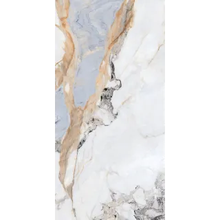 Egen Malie Aqua 60x120 cm gres niebiesko-biały marmur (1.44) Połysk