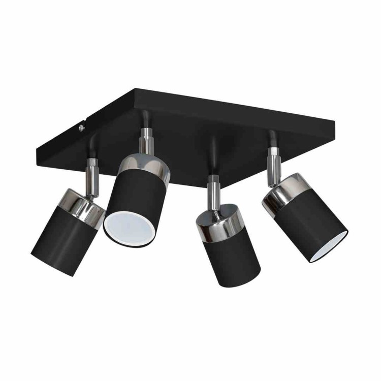 Lampa sufitowa JOKER BLACK/CHROME 4xGU10 MLP1339