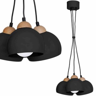 Lampa wisząca DAMA BLACK 3xE27 MLP6580