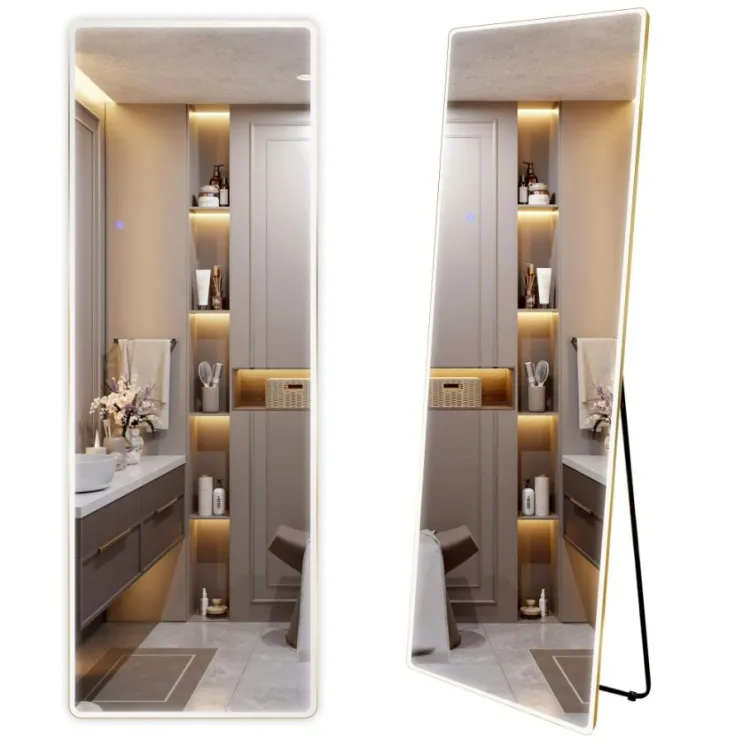 Rea LUSTRO LED CLASSICO 60X170 BRUSH GOLD HOM-07058