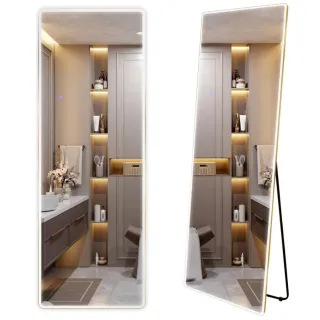 Rea LUSTRO LED CLASSICO 50X160 BRUSH GOLD HOM-07056