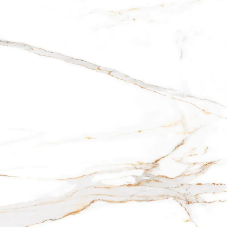 Egen Verona Gold 120x120 cm płytka gresowa biały marmur ze złotymi żyłami połysk rect.(2.88)