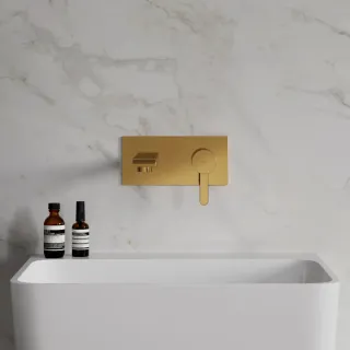 BATERIA UMYWALKOWA PODTYNKOWA DARLING, ZŁOTO