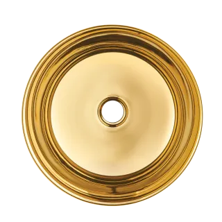 Invena UMYWALKA NABLATOWA DOKOS, 39,5 CM, ZŁOTA CE-19-009-C