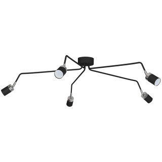 Lampa sufitowa JOKER BLACK/CHROME 5xGU10 MLP1341