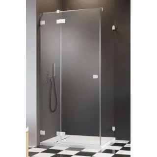 Drzwi prysznicowe lewe ESSENZA PRO WHITE KDJ 900x2000 białe