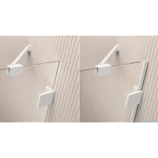Drzwi prysznicowe lewe ESSENZA PRO WHITE KDJ 900x2000 białe